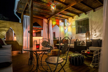 Interior design summer night