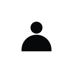 User icon. Profile user icon silhouette. user silhouette. Person icon silhouette