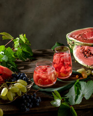 still life with watermelon