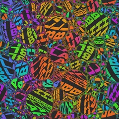 Seamless abstract textured circle pattern for surface print. High quality illustration. Modern grungy polka dot graphic motif. Hipster chic textile swatch. Dots, spots, or orbs. Scrapbook paper design