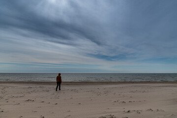 Cool day by Baltic sea.