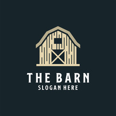 Barn Logo Concept Template Vector. Farmhouse, warehouse logo vector illustration design