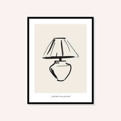 Abstract boho style art prints poster design