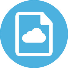 Cloud file Isolated Vector icon which can easily modify or edit

