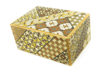 Elaborate designed box on white