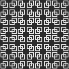 Tile Seamless pattern of square that stacked randomly on monochrome colour