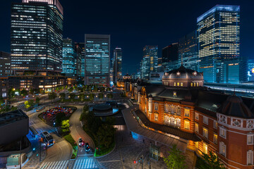 東京駅の夜景
