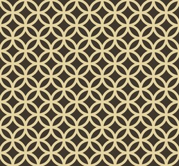 Simple traditional 'batik kawung' seamless pattern texture from Indonesia