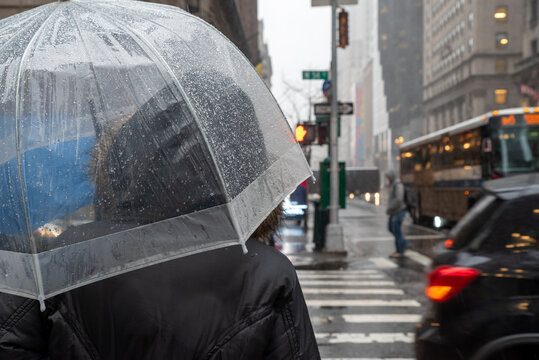 Rainy day in New York City