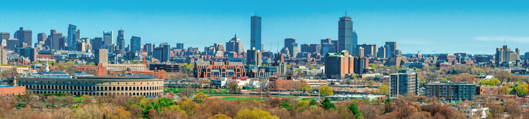 Panoramic view of Boston, Massachusetts, USA
