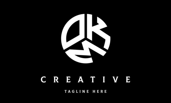 OKM circle three letter logo