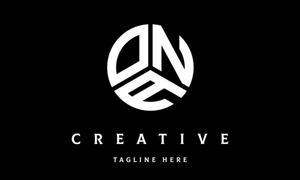 ONA circle three letter logo