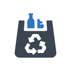 Plastic Garbage Recycle icon