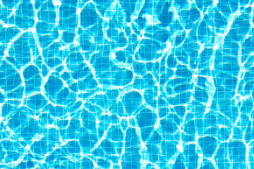 Obraz premium Blue water with highlights in the pool. Beautiful background for design.