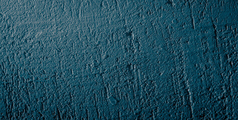 the wall is painted with blue paint with visible details