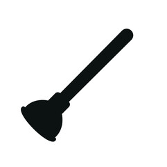Plunger silhouette vector illustration