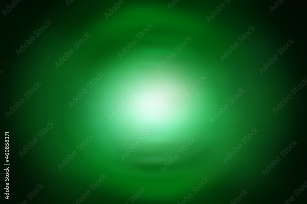 Wall mural green light gradient abstract background.