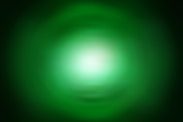 Green light gradient abstract background. 