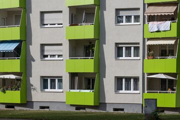 Sanierung, Wohnbausanierung, 60er Jahre Wohnblock, Wohnblock - 460862025