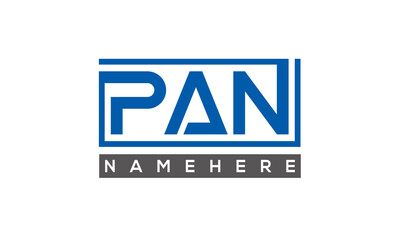 PAN creative three letters logo
