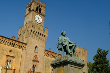 Monument to the Italian composer Giuseppe Verdi. Busseto (Parma)..