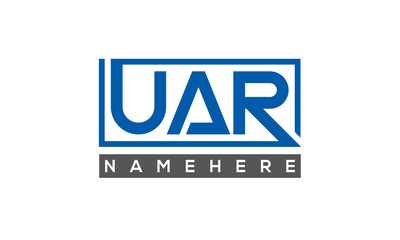 UAR creative three letters logo