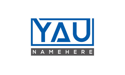 YAU creative three letters logo