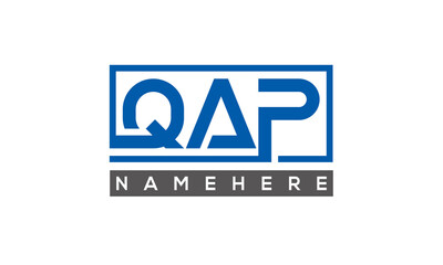 QAP creative three letters logo