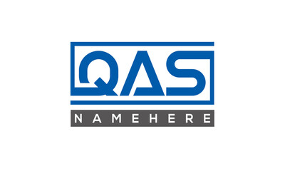 QAS creative three letters logo