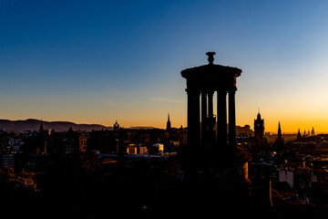 Fototapeta na wymiar Edinburgh at Night Scotland