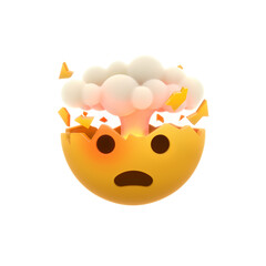 Smiley Face with Exploding Head