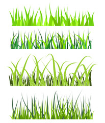 Green grass collection svg vector illustration