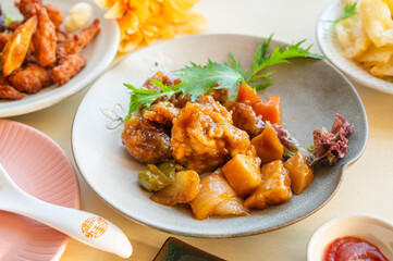 中華料理　酢豚