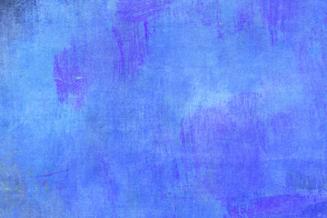 Blue purplish painted canvas grunuge backdrop