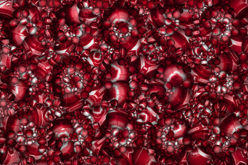 background image with 3d color spheres, illustration design