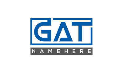 GAT creative three letters logo