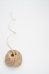 stationary yarn ball isolated on a white background