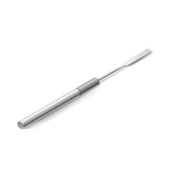 Basic Dental Instrument - Spatula for Preparation of Medicinal Substance, or Filling Material. Item of Medical Equipment for Teeth Dental Care. Dental Hygiene and Healthcare Concept on White