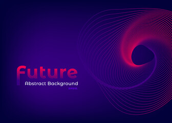 Future abstract background vector design. Minimal Cover template. Abstract Landing page template.  Dark purple homepage for creative website. 