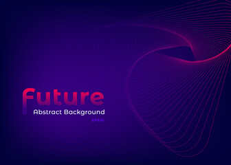 Future abstract background vector design. Minimal Cover template. Abstract Landing page template.  Dark purple homepage for creative website. 