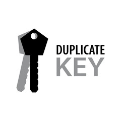 Vector logo of making and duplicate keys