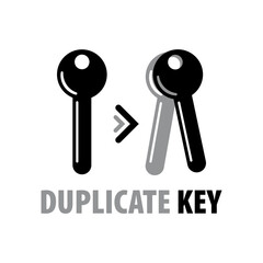 Vector logo of making and duplicate keys