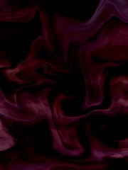 Dark black with red foggy background. Banner style of fluid art