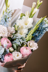 bouquet of roses and flowers