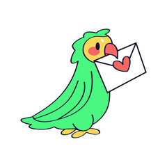 Isolated cute and colored bird Vector illustration