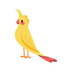 Isolated cute and colored bird Vector illustration