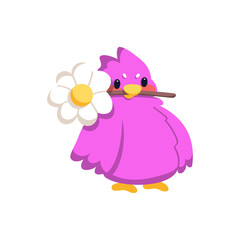 Isolated cute and colored bird Vector illustration