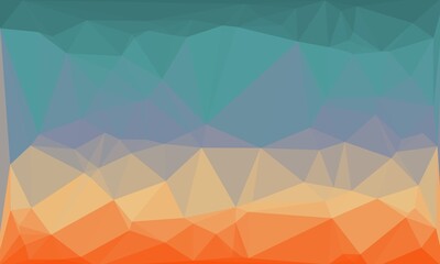 vibrant colorful geometric background with mosaic design