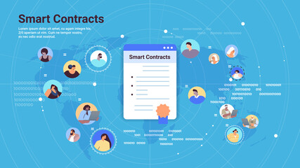 smart contracts process of digital secure transaction by using smart contract blockchain technology