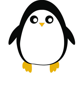 penguins vector illustration.  animal from the arctic cute